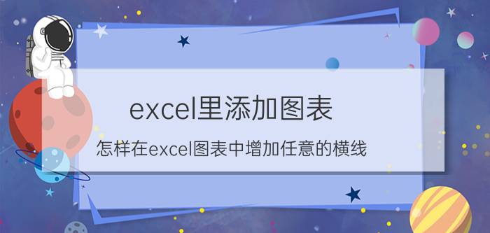 excel里添加图表 怎样在excel图表中增加任意的横线？